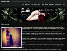 Tablet Screenshot of mistressdemilo.com